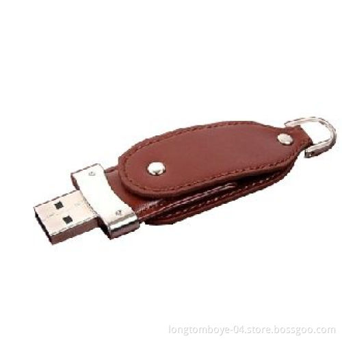 Full Memory Leather USB Flash Disk